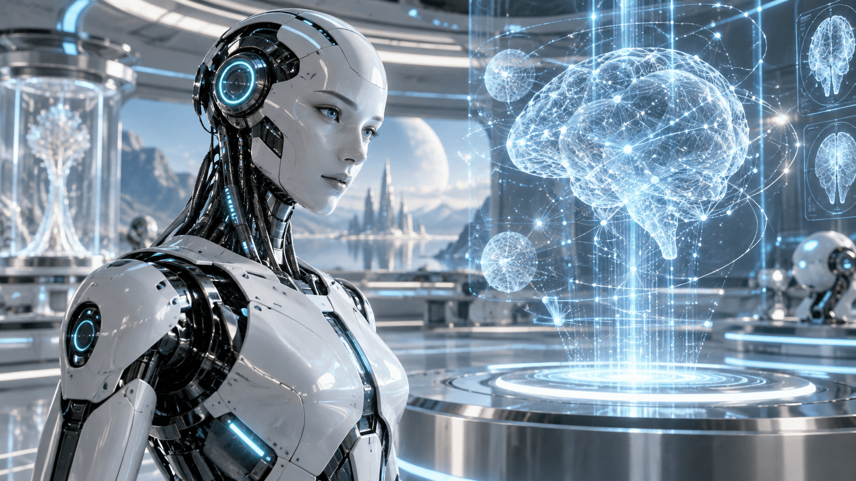 Futuristic high-tech conceptual art
