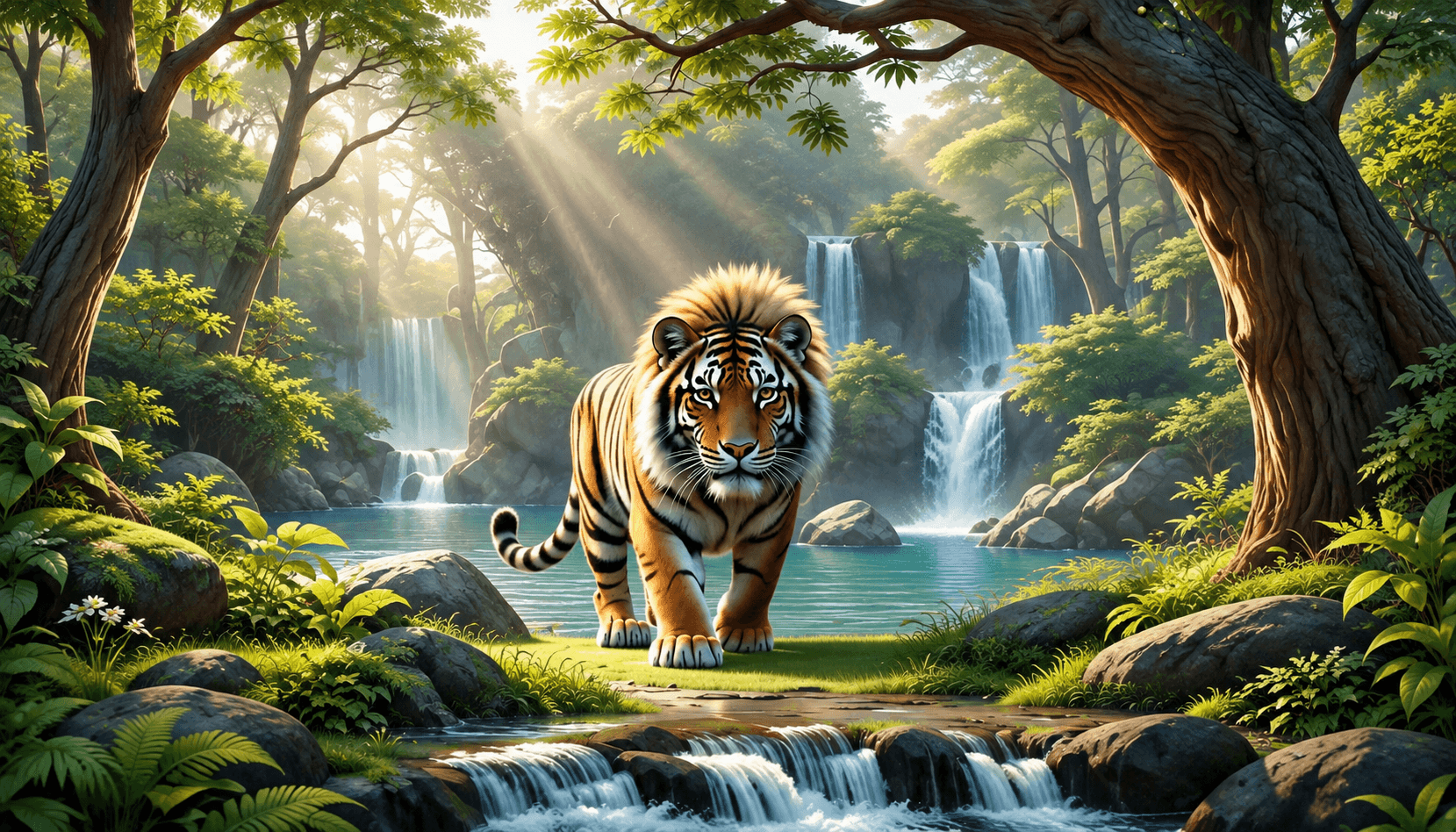 Majestic wild animal in its natural habitat